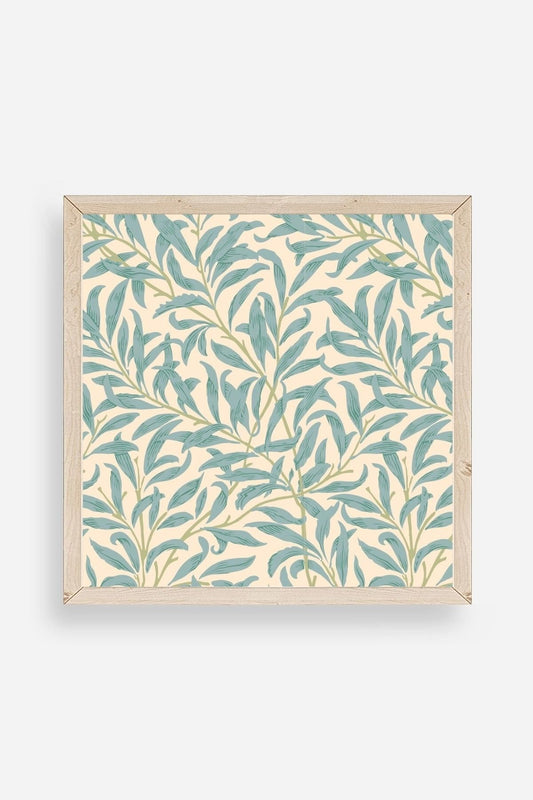 Yaprak Ahşap Çerçeveli Tablo 23 x 23