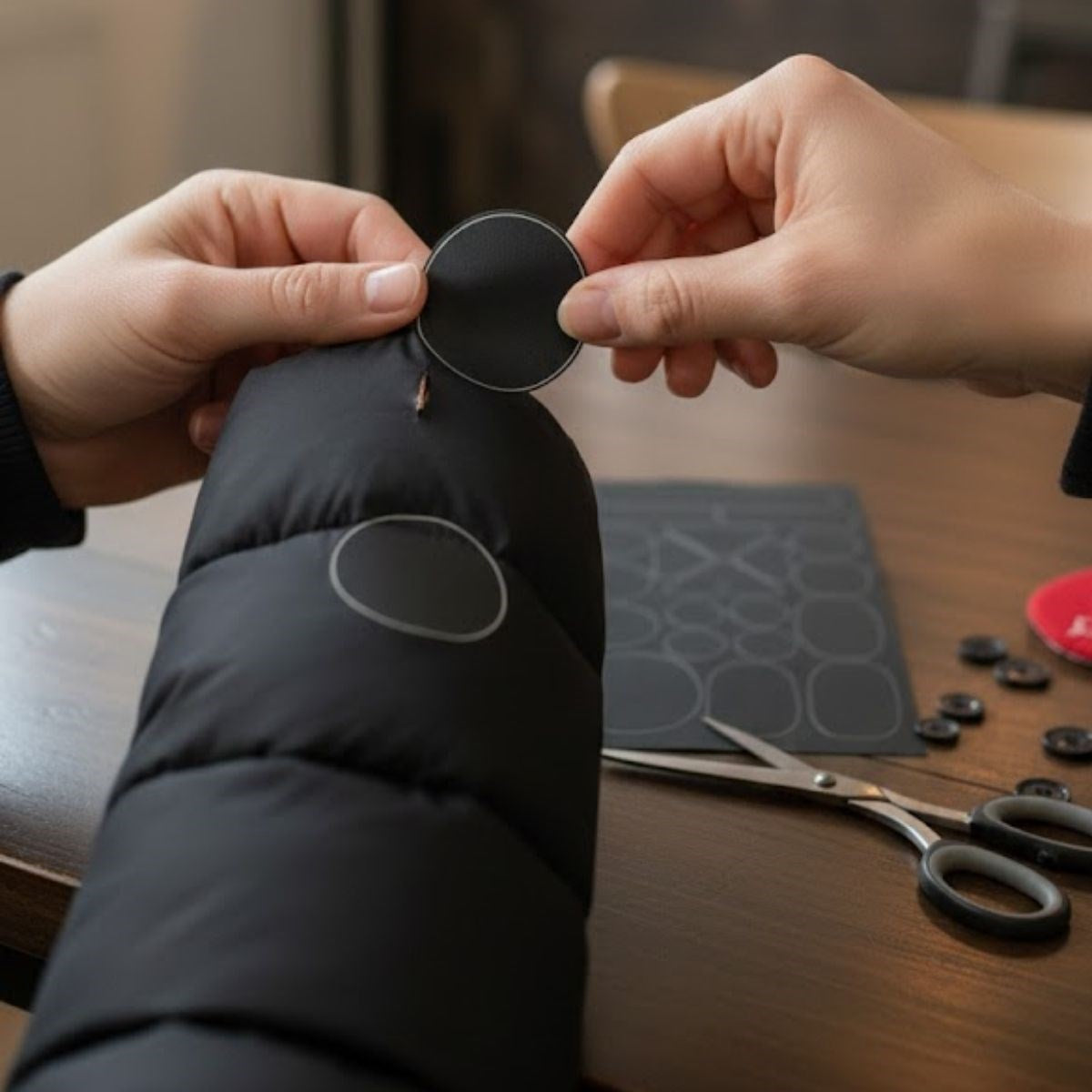 Siyah Yapışkanlı Yama Bantları – Delik Kapatma, Yırtık ve Aşınma İçin Güçlü Tamir Bandı