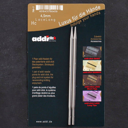 Addi Click Lace 4,5mm Değiştirilebilir Uzun Uçlu D