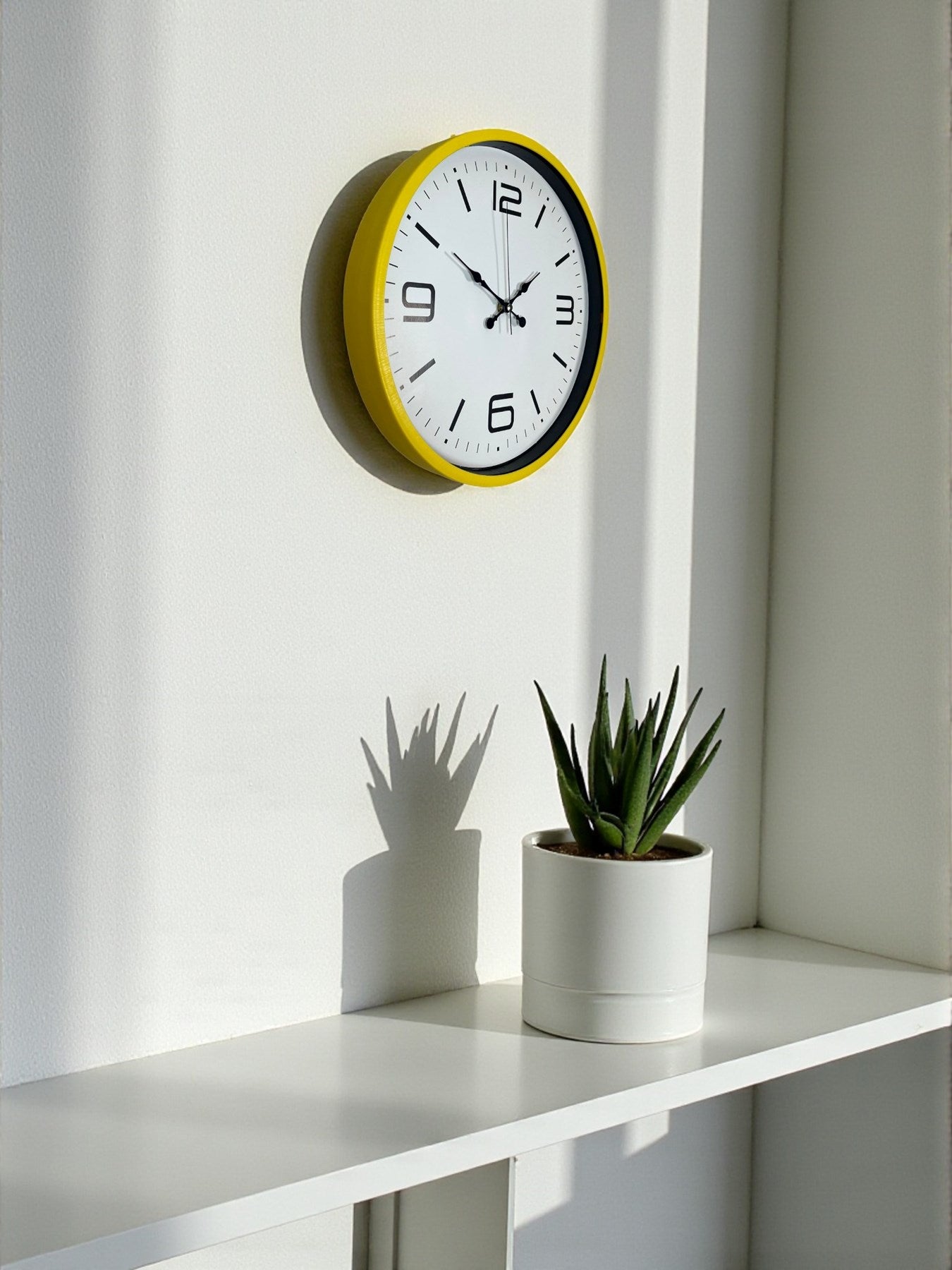 Zentime 36 Cm Sarı Dekoratif Duvar Saati