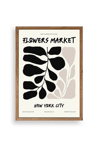 Yaprak Ahşap Çerçeveli Tablo 23 x 30