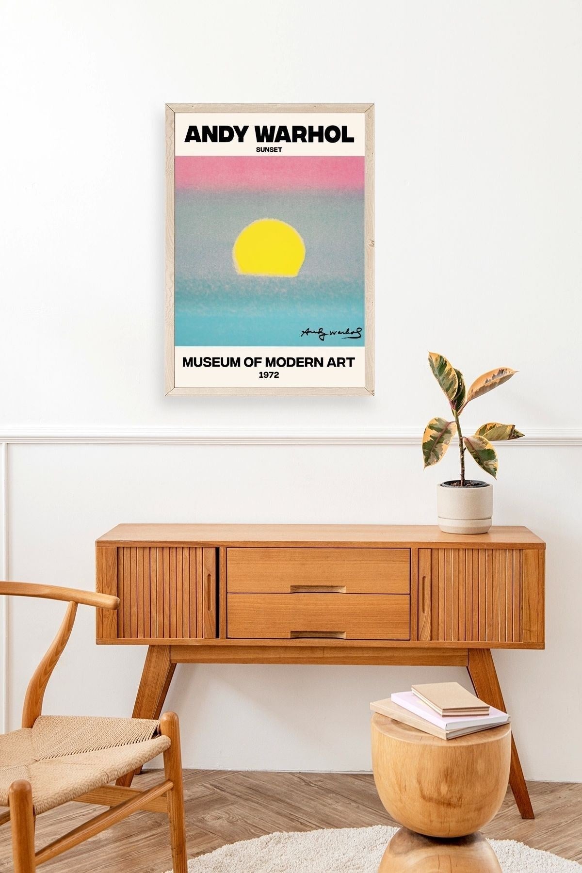 Andy Warhol Ahşap Çerçeveli Tablo 50 x 70