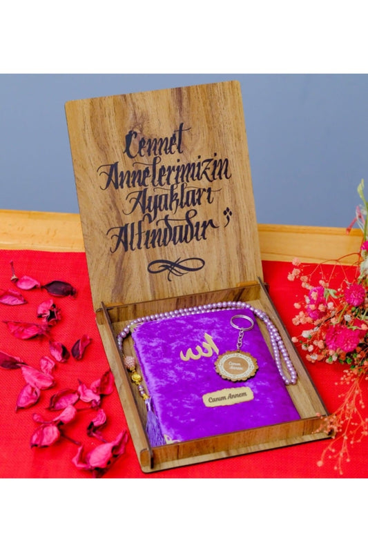 Anneler Günü Hediyesi Mor Renk Yasini Şerif Seti