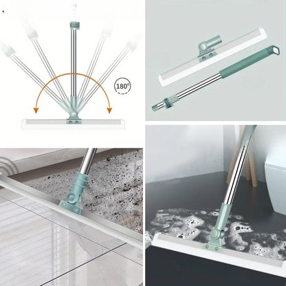 BUFFER® Teleskopik Oynar Başlıklı Cam,Zemin Silme Aparatı Çekçek