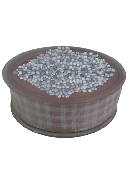 Tafta Ekoseli Kurdele 25 mm Pudra 10 Metre