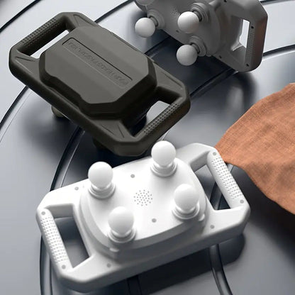 BUFFER®4 Başlıklı Masaj Tabancası – 12W Derin Doku & Kas Ağrısı Giderici, 20 Seviye & 6 Mod - Siyah