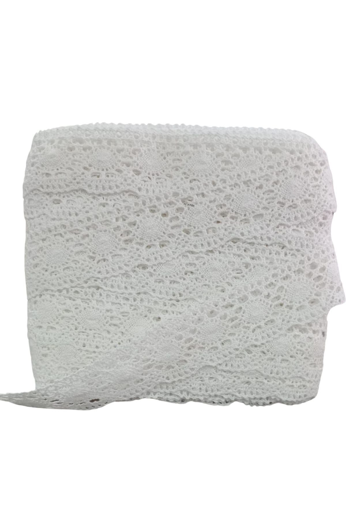 Kopanaki Dantel en 5 cm Badem Model Beyaz 1 Metre