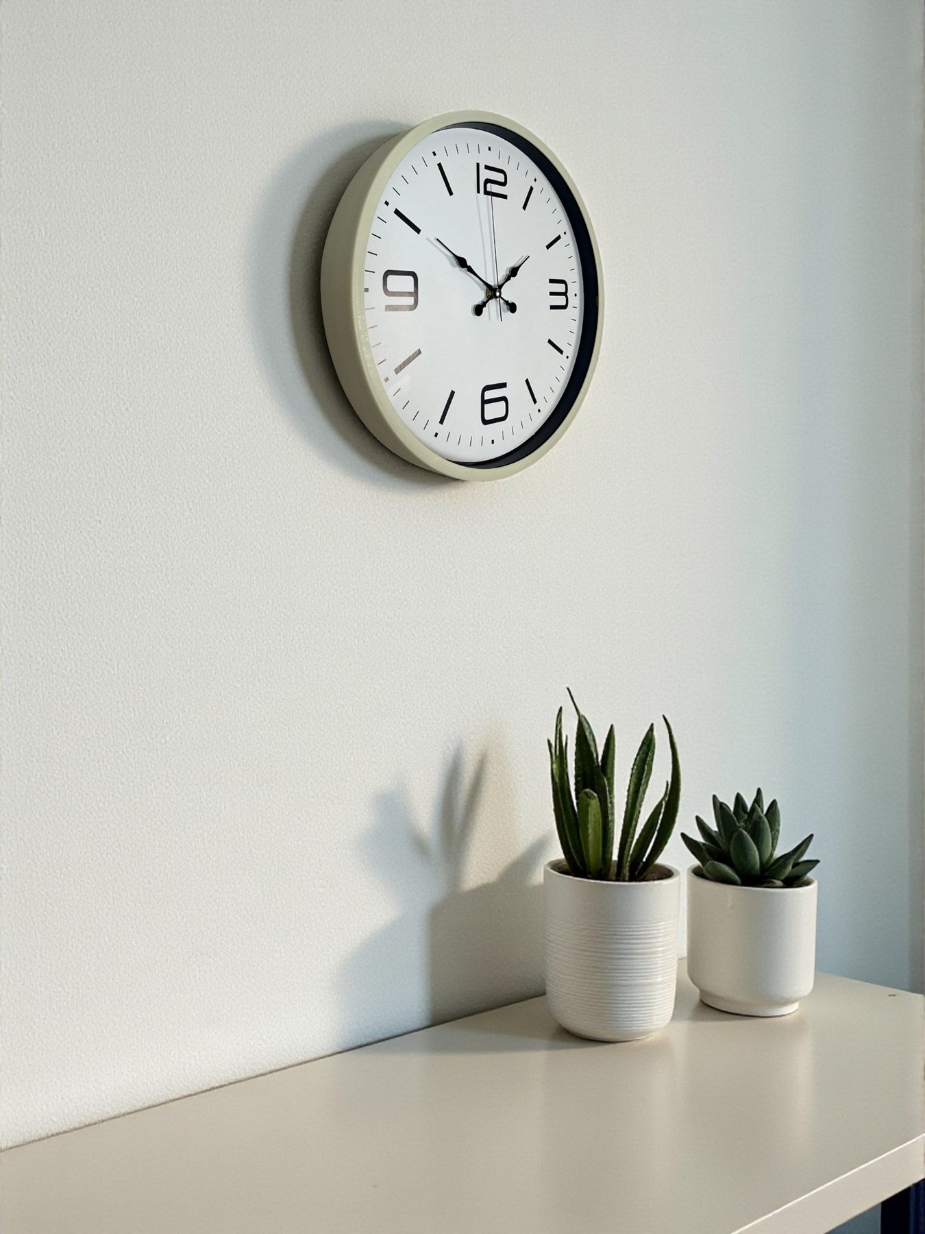 Zentime 36 Cm Krem Dekoratif Duvar Saati