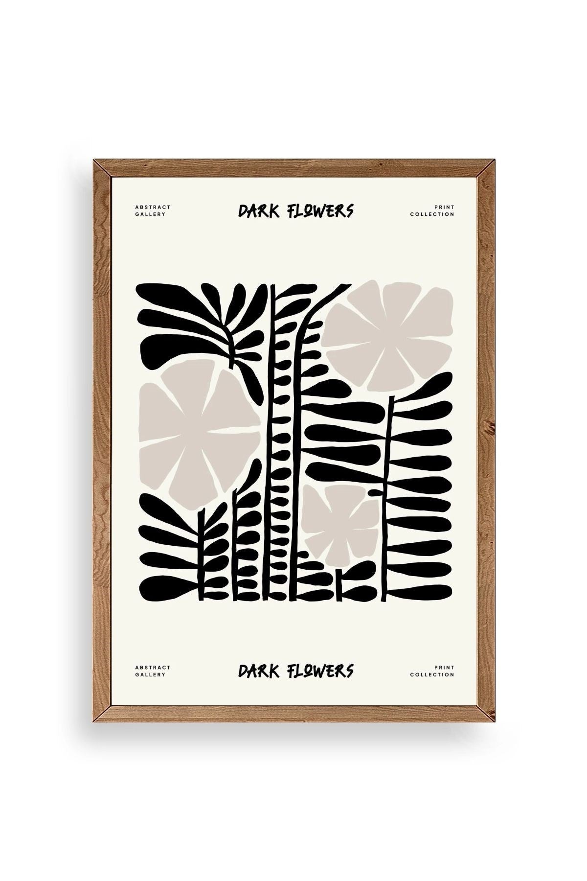 Çiçek Ahşap Çerçeveli Tablo 17 x 23