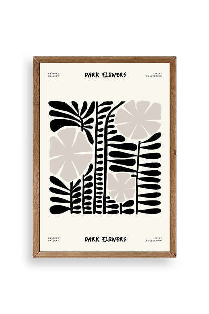 Çiçek Ahşap Çerçeveli Tablo 17 x 23