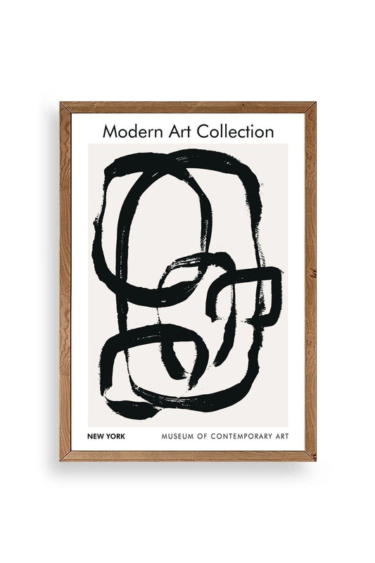Modern Ahşap Çerçeveli Tablo 30 x 42