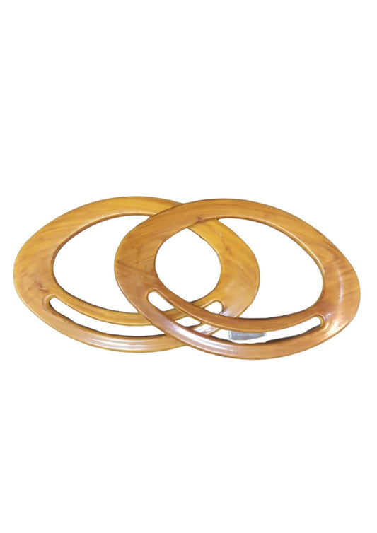 Çanta Sapı Oval Açık Kahverengi 18 cm