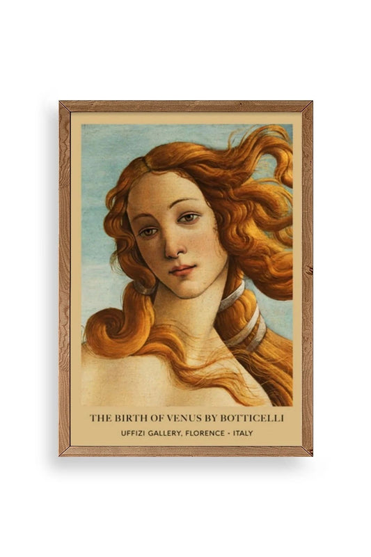 Kadın Ahşap Çerçeveli Tablo 30 x 42