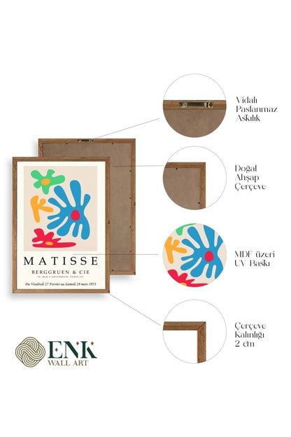 Modern Ahşap Çerçeveli Tablo 50 x 70