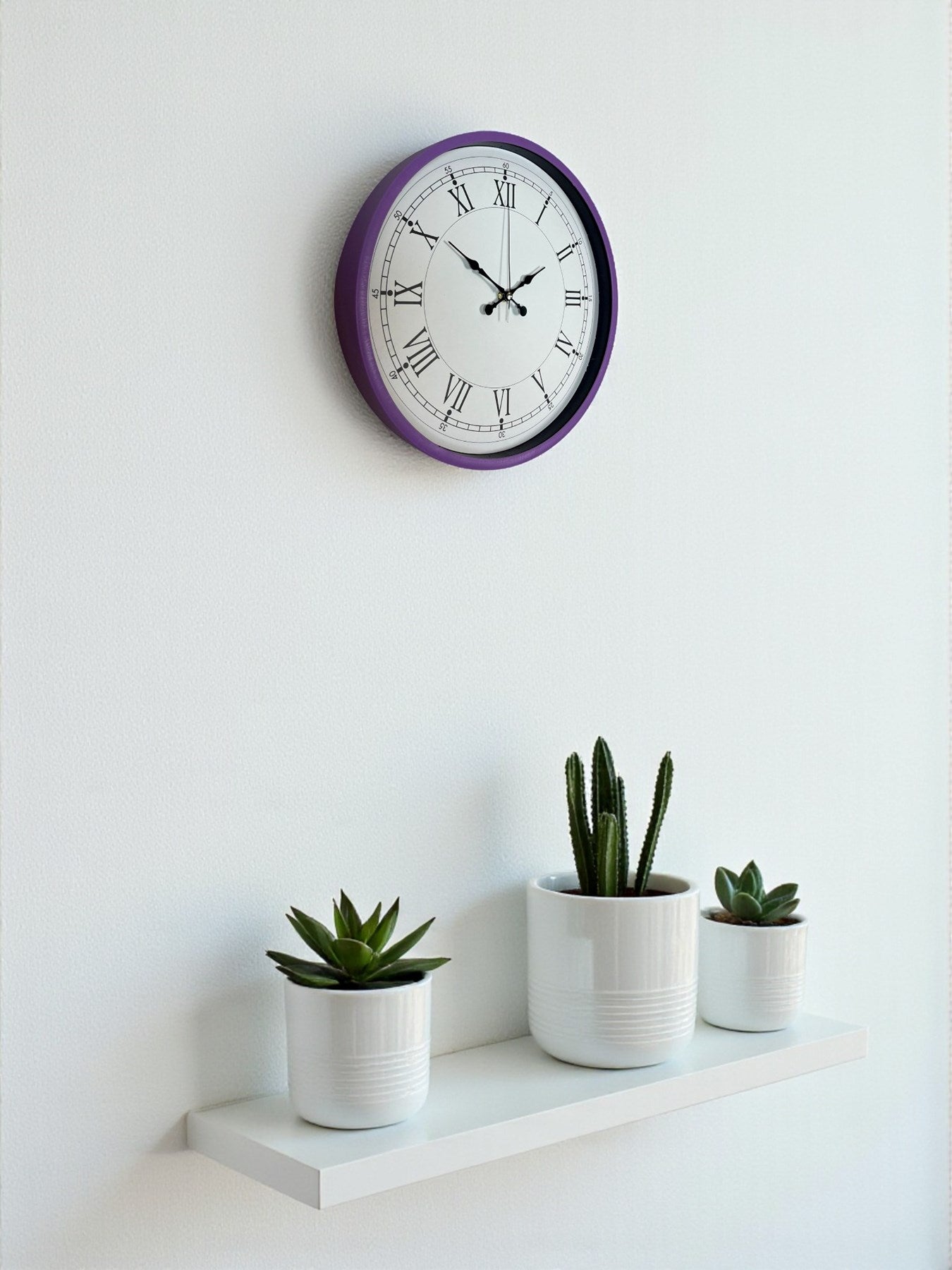 Zentime 36 Cm Mor Dekoratif Duvar Saati