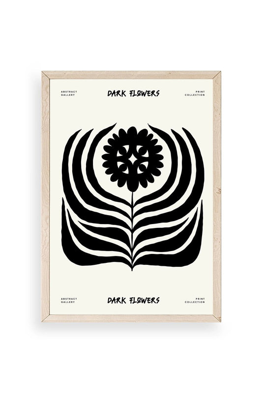 Soyut Ahşap Çerçeveli Tablo 17 x 23