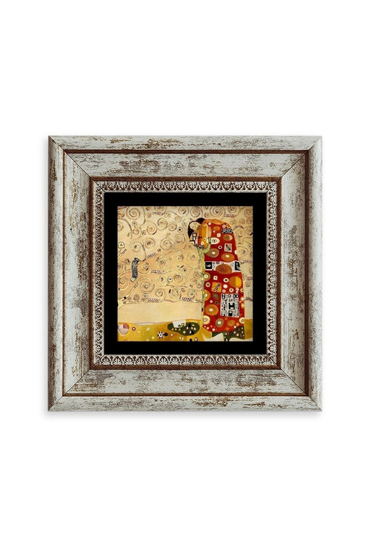 Gustav Klimpt Çerçeveli Taş Tablo 20 cm