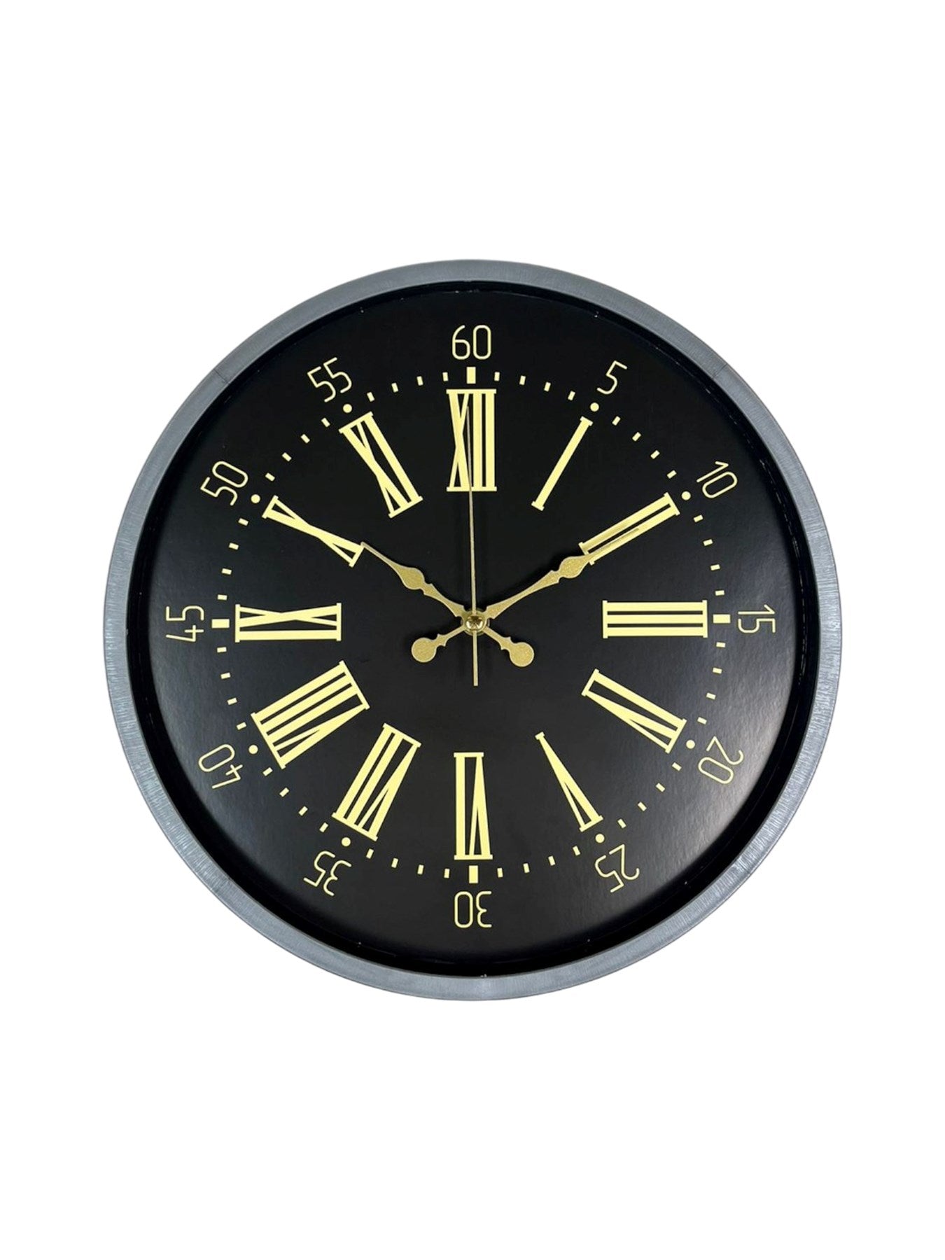 Zentime 36 Cm Gri Dekoratif Duvar Saati