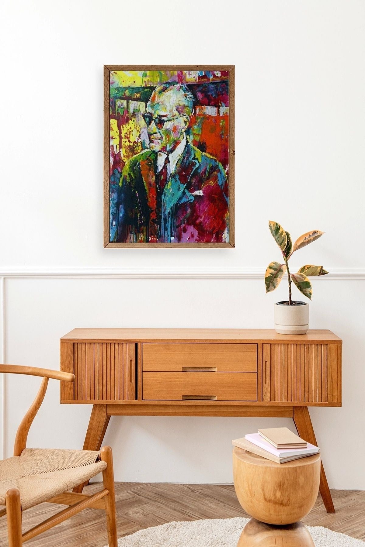 Atatürk Ahşap Çerçeveli Tablo 23 x 30