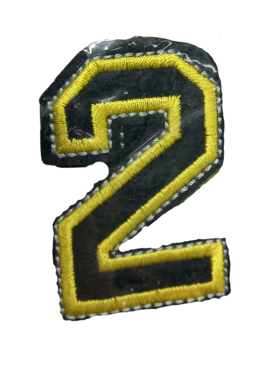 Aplike Ütü İle Yapışan 2 Rakamı Arma 2x4 cm