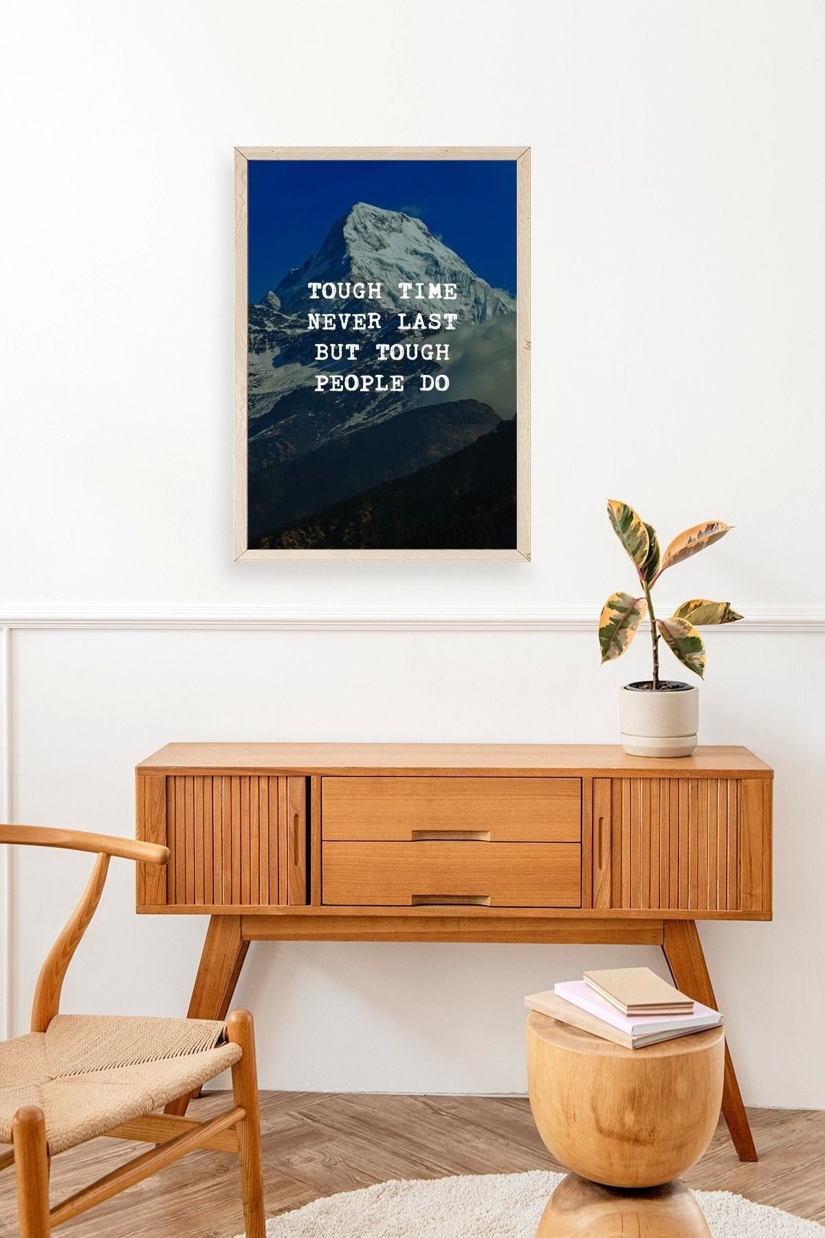 Motto Ahşap Çerçeveli Tablo 50 x 70