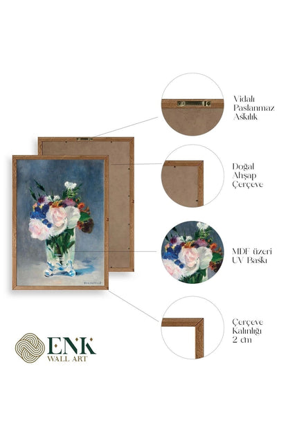 Manet Ahşap Çerçeveli Tablo 50 x 70