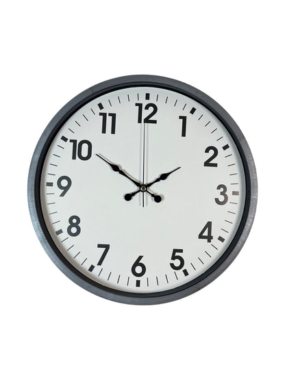 Zentime 36 Cm Gri Dekoratif Duvar Saati