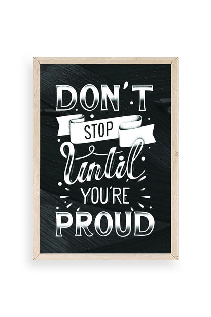 Motto Ahşap Çerçeveli Tablo 50 x 70