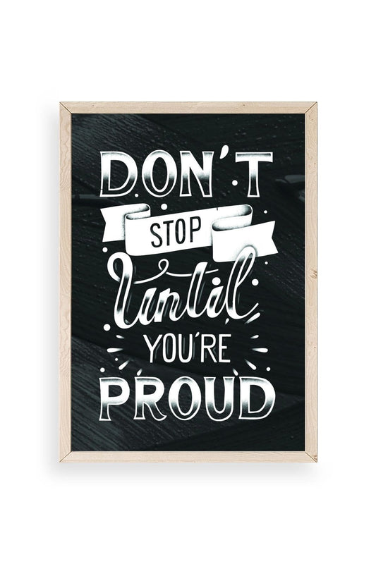 Motto Ahşap Çerçeveli Tablo 50 x 70