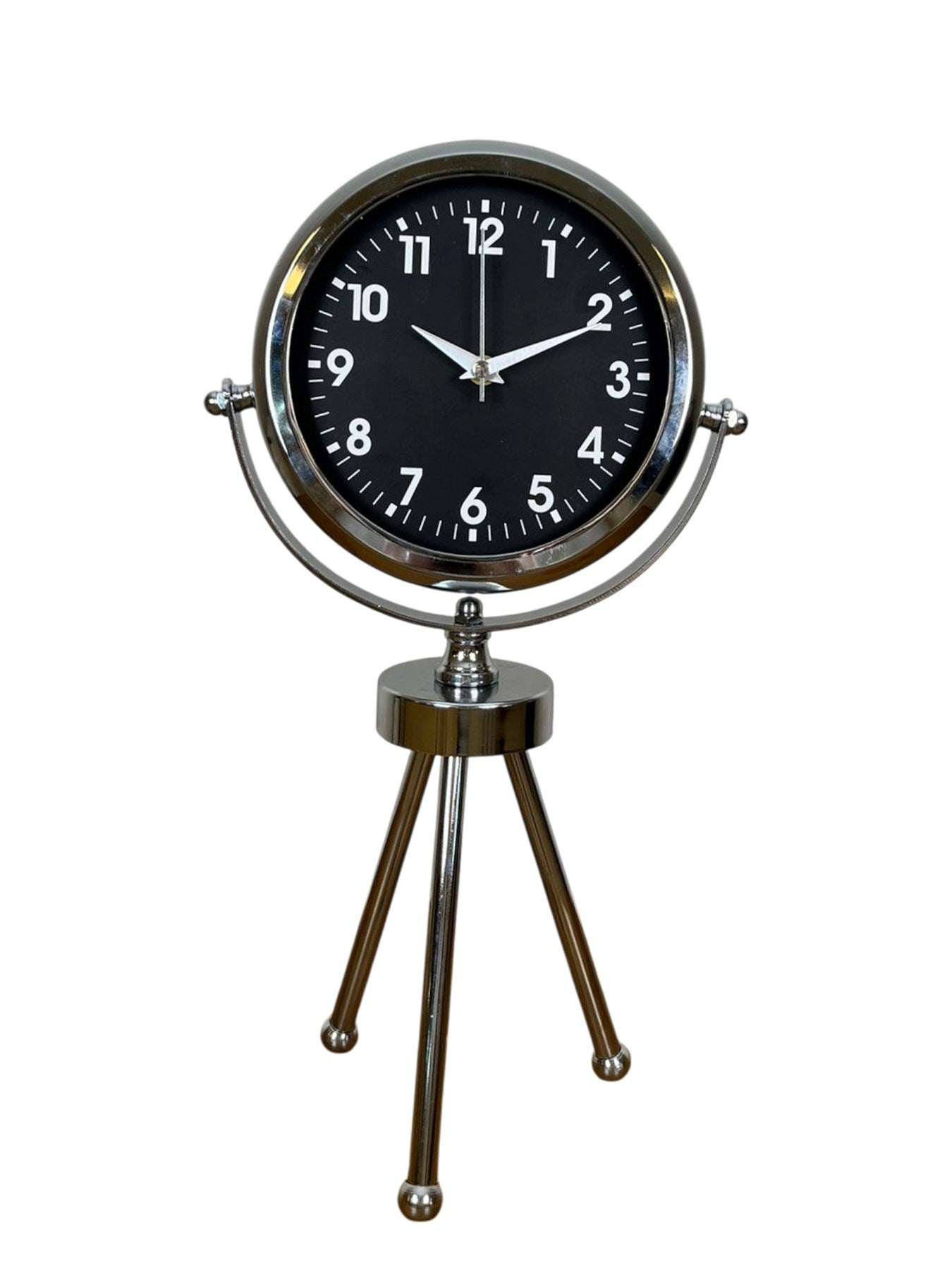 Zentime Krom Şık Üç Ayaklı Masa Saati