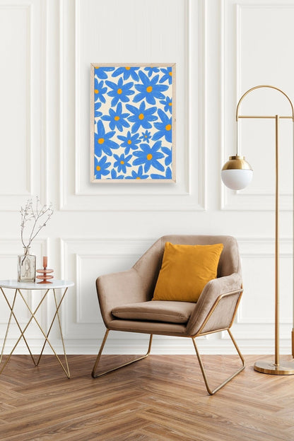 Çiçekler Ahşap Çerçeveli Tablo 17 x 23