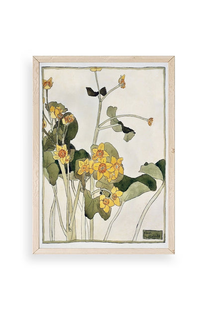 Marsh Marigold Ahşap Çerçeveli Tablo 23 x 30