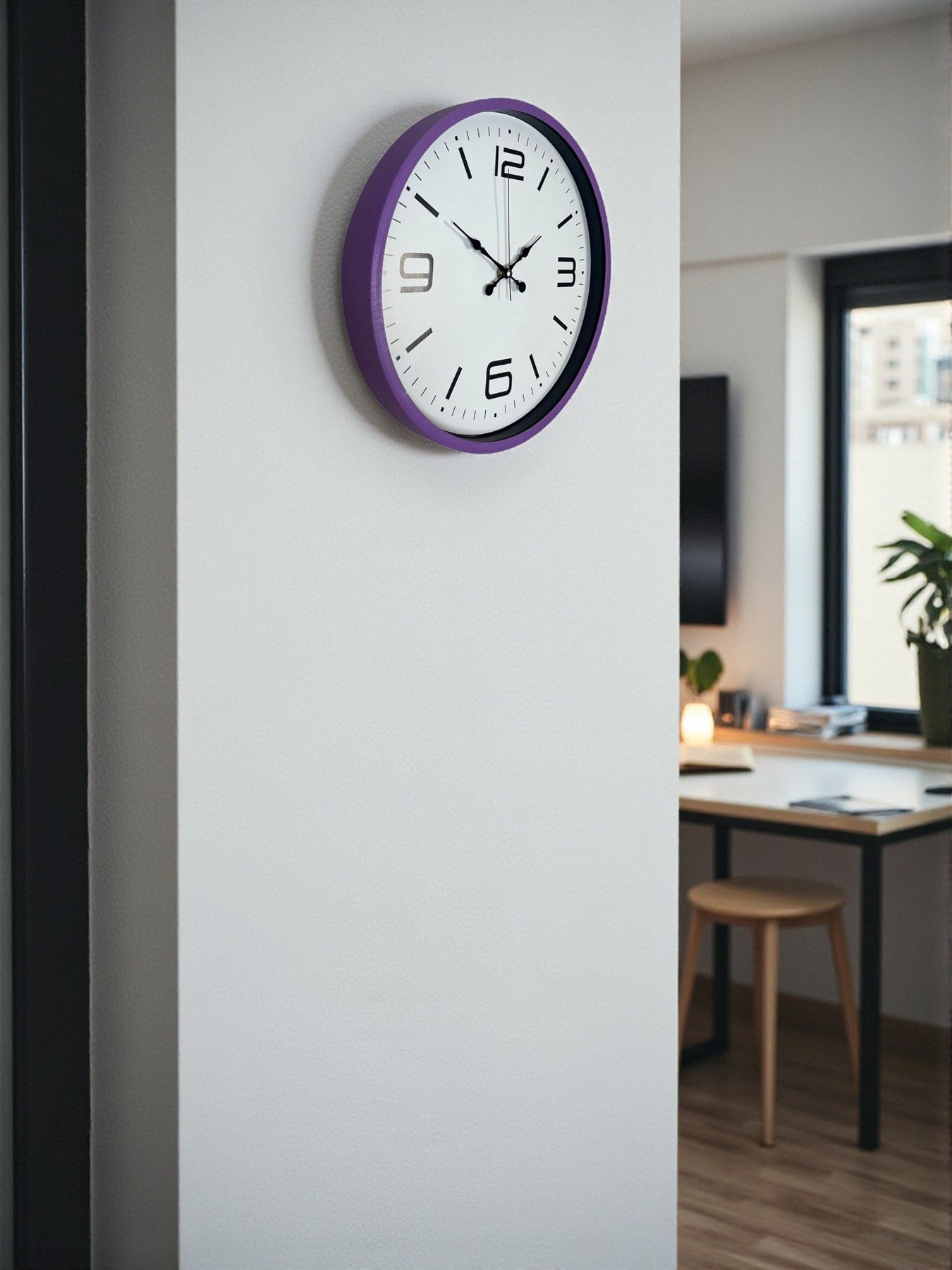 Zentime 36 Cm Mor Dekoratif Duvar Saati