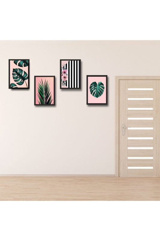 4 Parça Çerçeve Görünümlü Ahşap Tablo 30 x 40