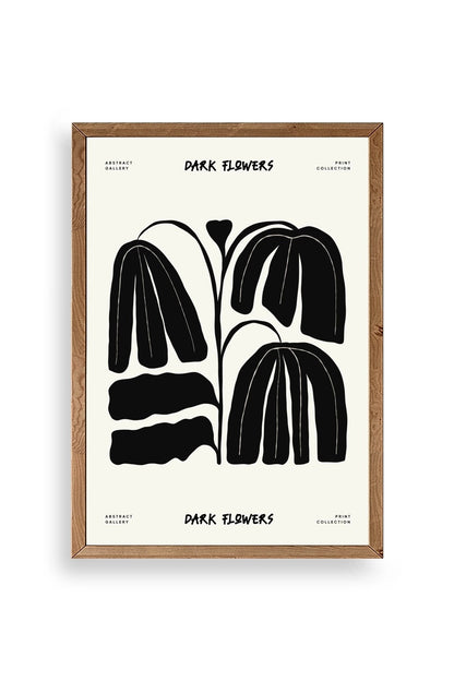 Çiçek Ahşap Çerçeveli Tablo 50 x 70