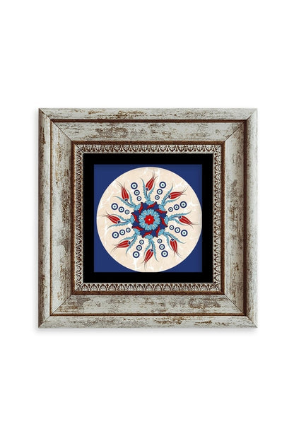 Selçuklu Motif Çerçeveli Taş Tablo 20 cm
