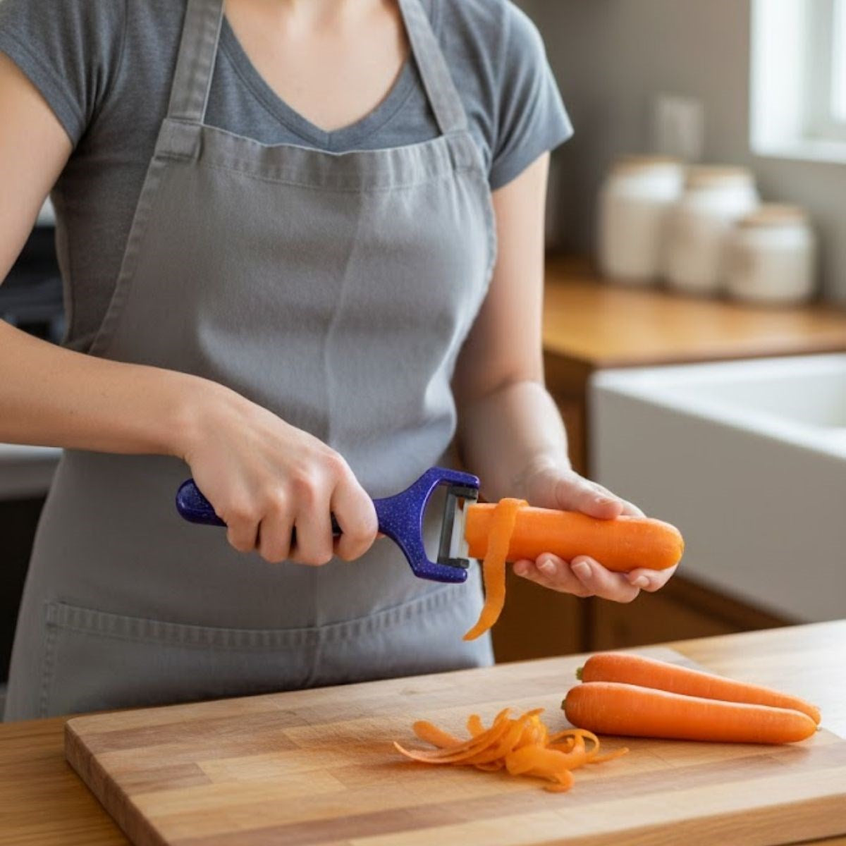 BUFFER® Solingen Çelik Küçük Boy Meyve Sebze Soyacak – Keskin Paslanmaz Soyucu Aparat