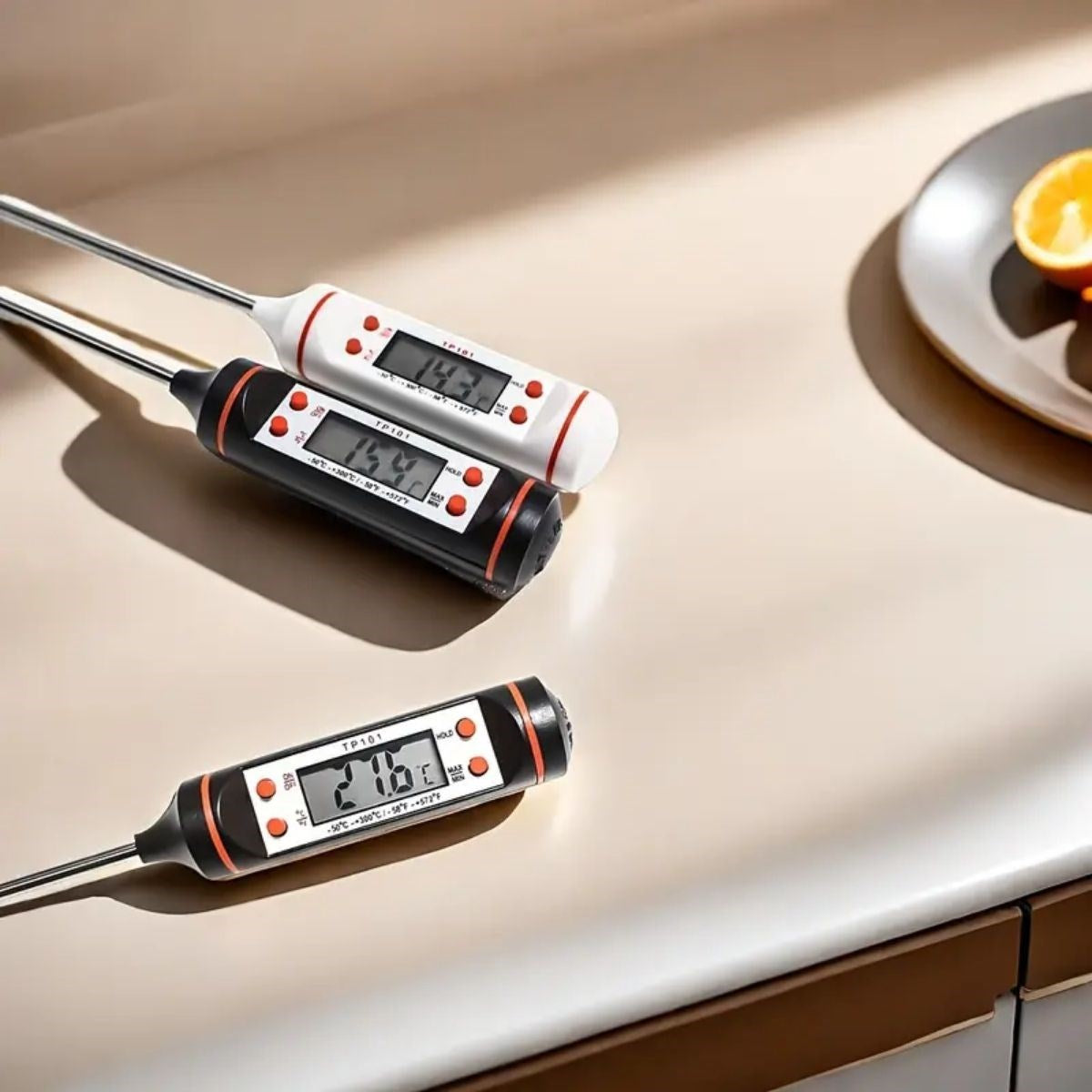 BUFFER® Dijital Gıda Termometresi Süt,Et,Yoğurt Mayalama,Mama Derecesi Ölçer Gıda Termometresi