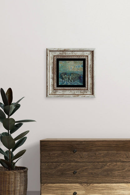 Van Gogh Çerçeveli Taş Tablo 20 cm