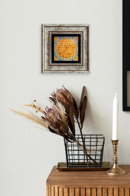 Bereket Duası Çerçeveli Taş Tablo 20 cm