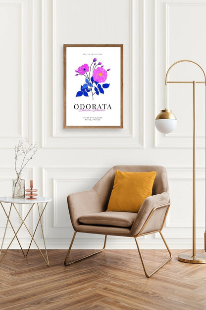 Çiçek Ahşap Çerçeveli Tablo 23 x 30