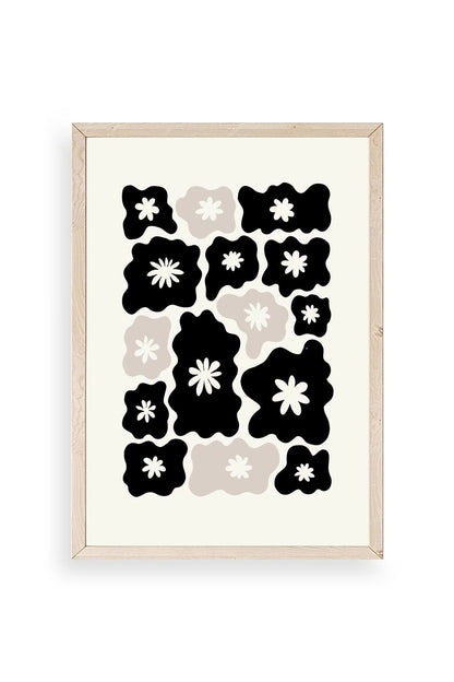 Çiçek Ahşap Çerçeveli Tablo 17 x 23