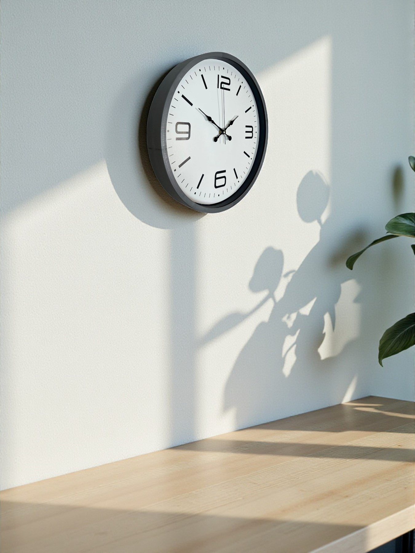 Zentime 36 Cm Gri Dekoratif Duvar Saati