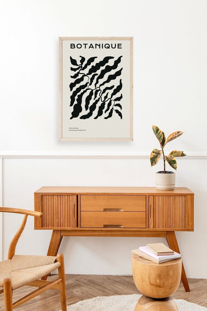 Soyut Ahşap Çerçeveli Tablo 30 x 42