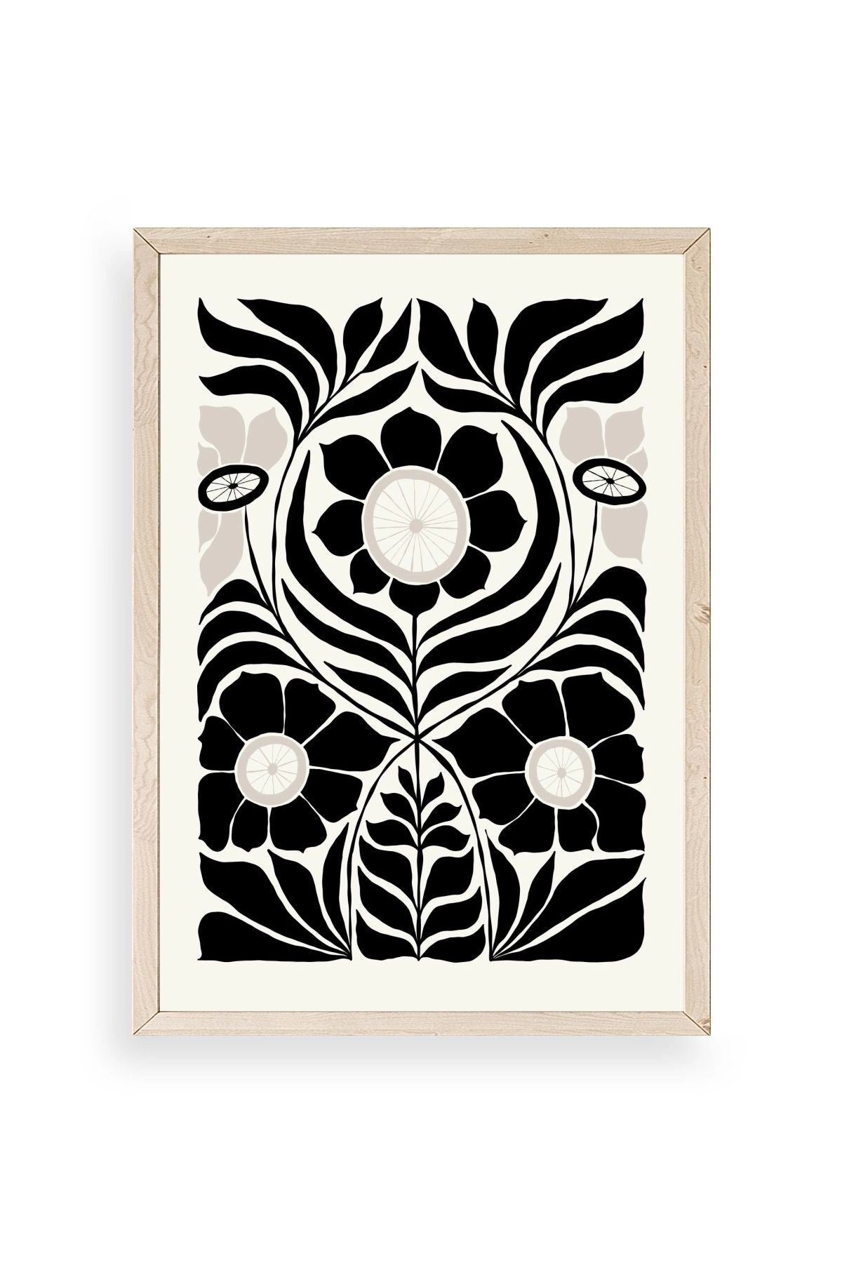 Desen Ahşap Çerçeveli Tablo 50 x 70