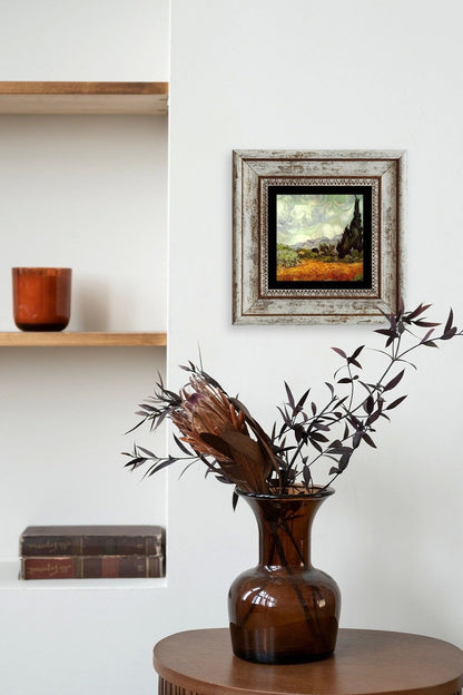 Gustav Klimpt Çerçeveli Taş Tablo 20 cm