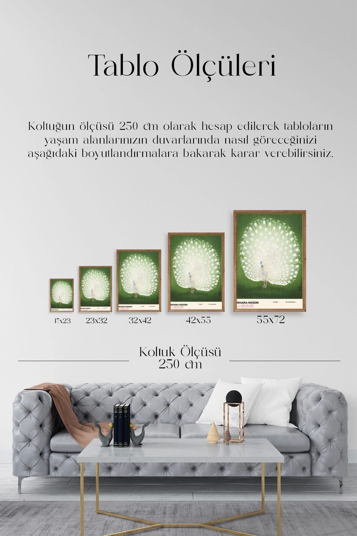 Ohara Koson Ahşap Çerçeveli Tablo 50 x 70