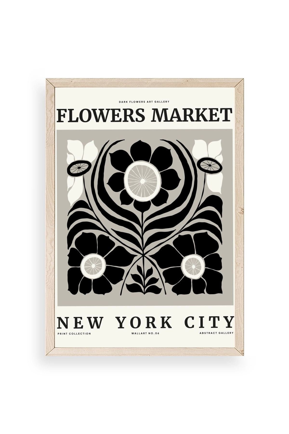 Çiçek Ahşap Çerçeveli Tablo 50 x 70