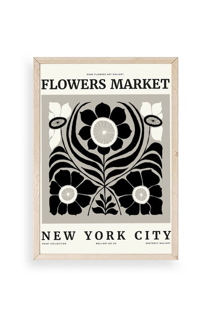 Çiçek Ahşap Çerçeveli Tablo 50 x 70