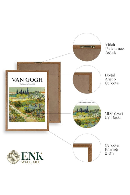 Van Gogh Ahşap Çerçeveli Tablo 50 x 70